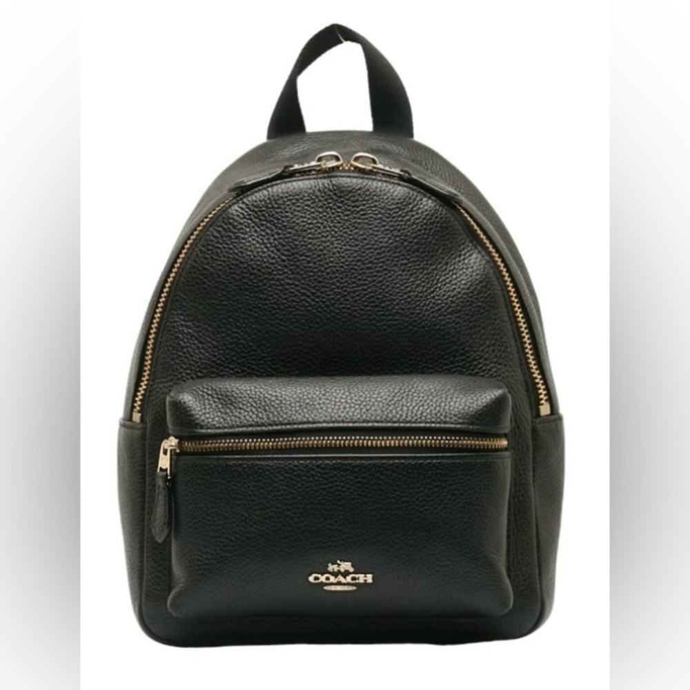 Coach pebbled leather backpack.